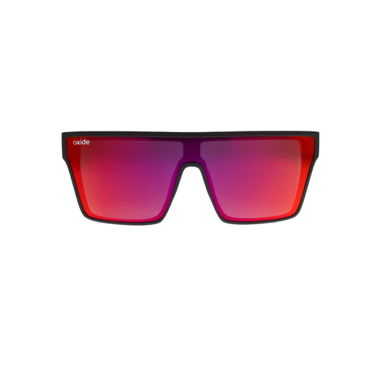 OXIDE EYEWEAR NOVA MATT BLACK [LENS:RED MIRROR]