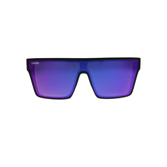 OXIDE EYEWEAR NOVA MATT BLACK [LENS:PURPLE MIRROR]
