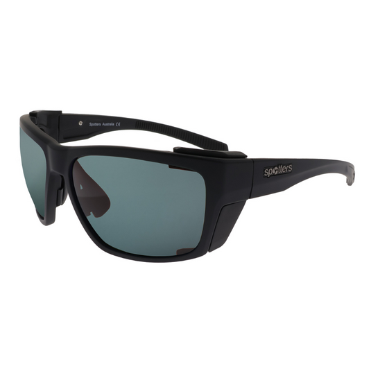 SPOTTERS SUNGLASSES RENEGADE MATT BLACK [LENS:CARBON]