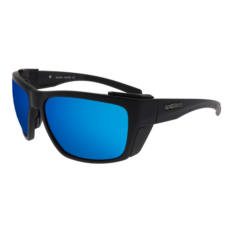 Load image into Gallery viewer, SPOTTERS SUNGLASSES RENEGADE MATT BLACK [LENS:ICE]
