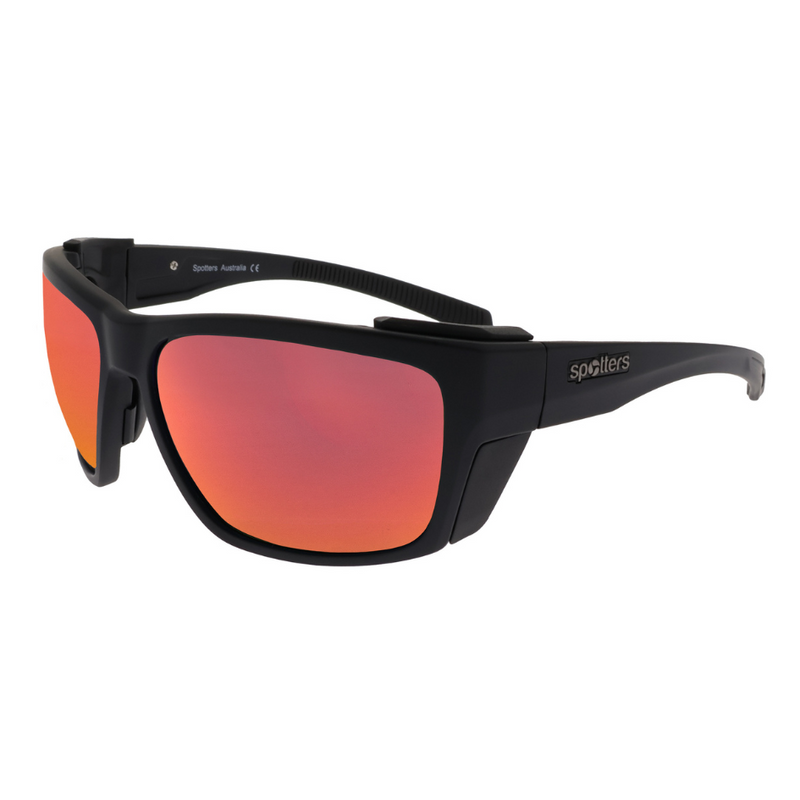 Load image into Gallery viewer, SPOTTERS SUNGLASSES RENEGADE MATT BLACK [LENS:IGNITE]
