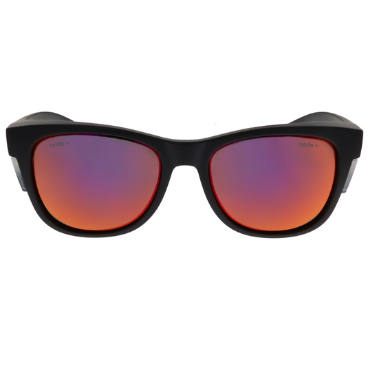 OXIDE SAFETY QUAKE MATT BLACK [LENS:RED MIRROR]