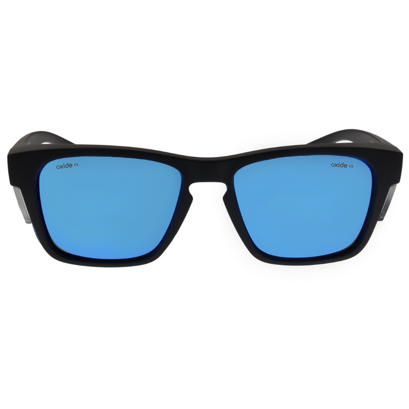 Load image into Gallery viewer, OXIDE SAFETY FROST MATT BLACK [LENS:BLUE MIRROR]

