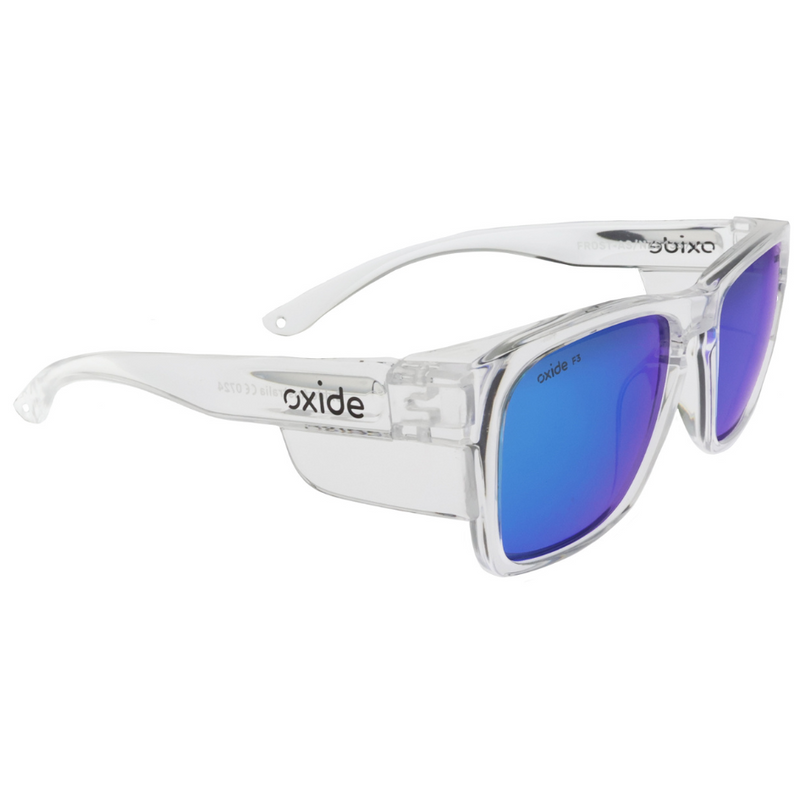 Load image into Gallery viewer, OXIDE SAFETY FROST CLEAR [LENS:BLUE MIRROR]
