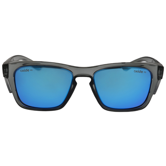 OXIDE SAFETY FROST GREY [LENS:BLUE MIRROR]