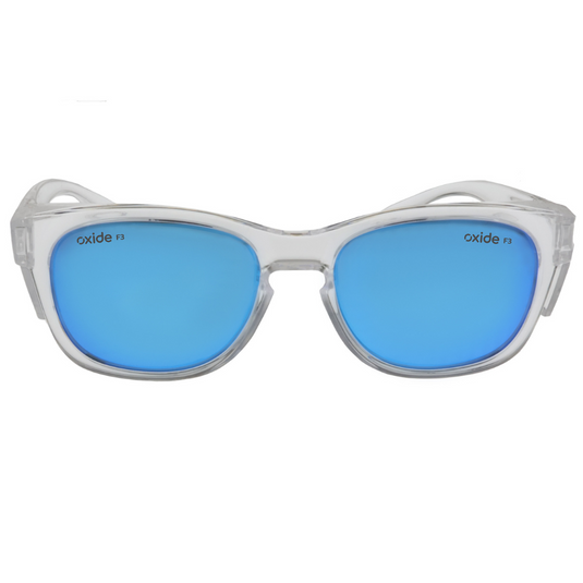 OXIDE SAFETY STORM CLEAR [LENS:BLUE MIRROR]