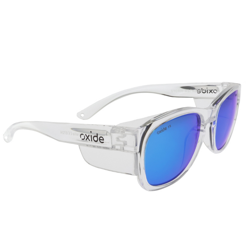 Load image into Gallery viewer, OXIDE SAFETY STORM CLEAR [LENS:BLUE MIRROR]
