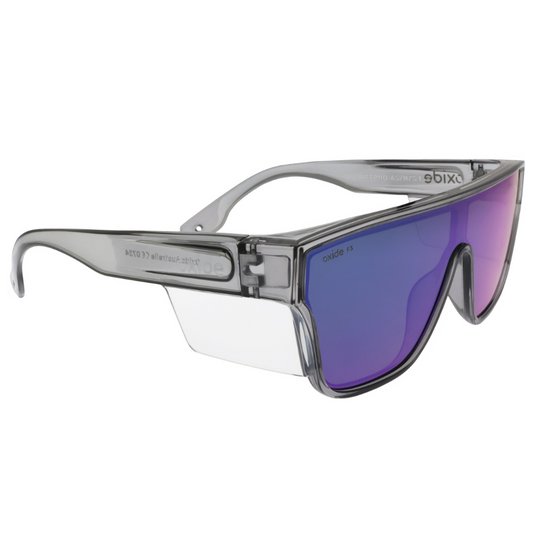 OXIDE SAFETY INFERNO GREY [LENS:GREEN MIRROR]