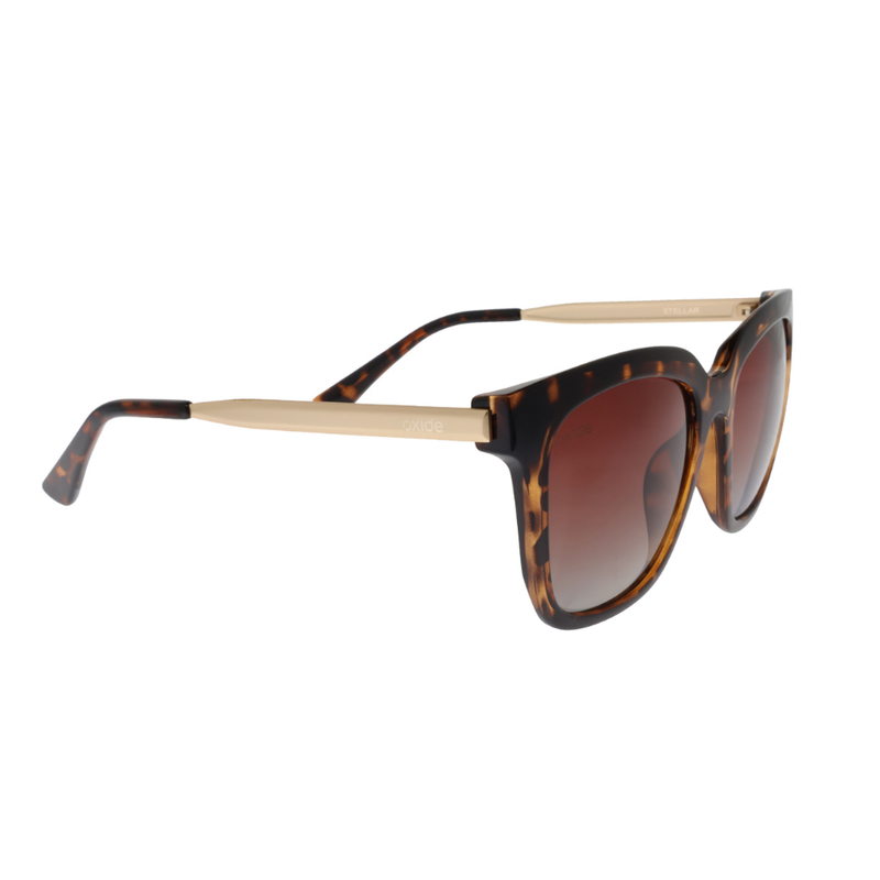Load image into Gallery viewer, OXIDE EYEWEAR STELLAR [FRAME:TORTOISESHELL LENS:GRADIENT BROWN]
