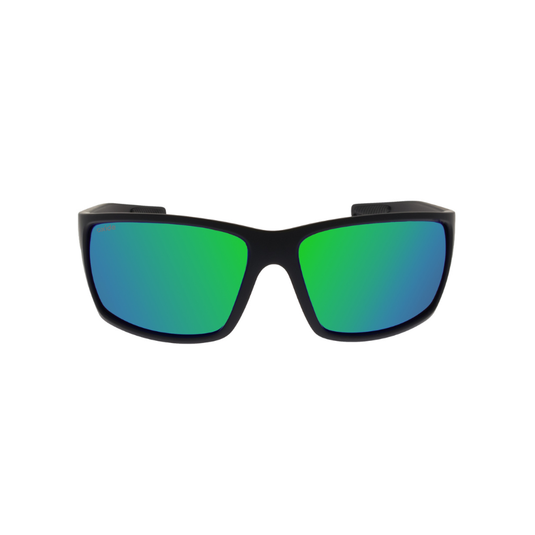 OXIDE EYEWEAR TITAN MATT BLACK [LENS:GREEN MIRROR]