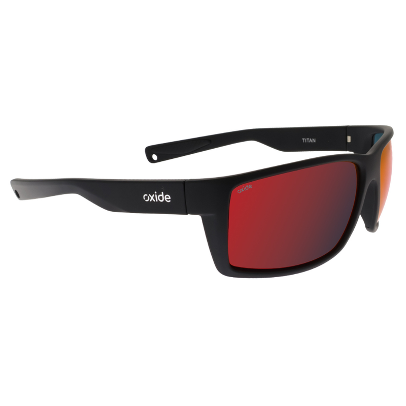 Load image into Gallery viewer, OXIDE EYEWEAR TITAN MATT BLACK [LENS:RED MIRROR]

