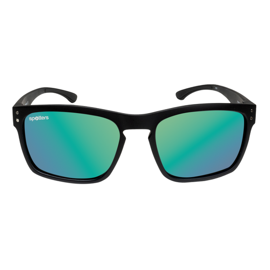 SPOTTERS SUNGLASSES CRYPTO MATT BLACK [LENS:HELIX]