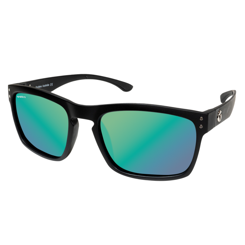 Load image into Gallery viewer, SPOTTERS SUNGLASSES CRYPTO MATT BLACK [LENS:HELIX]
