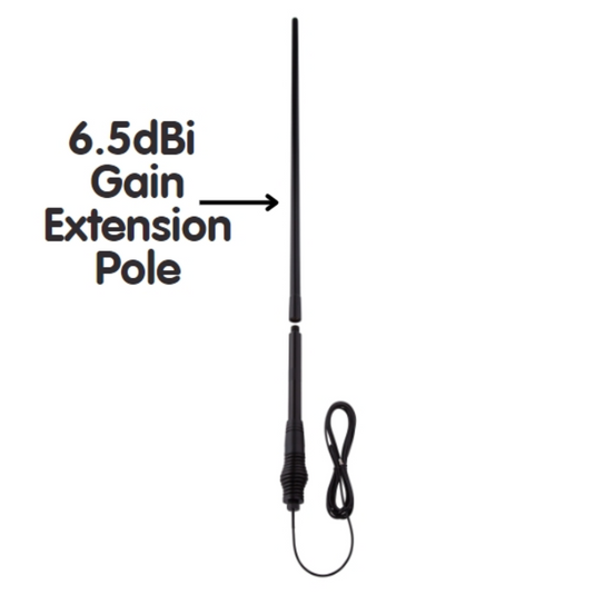 ORICOM ANU1200 ALL TERRAIN ANTENNA 3DBI/6.5DBI WITH HEAVY DUTY SPRING BASE