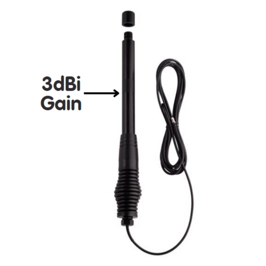 ORICOM ANU1200 ALL TERRAIN ANTENNA 3DBI/6.5DBI WITH HEAVY DUTY SPRING BASE