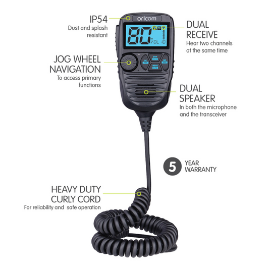 ORICOM DTX4200X IP54 DUAL RECEIVE UHF CB RADIO