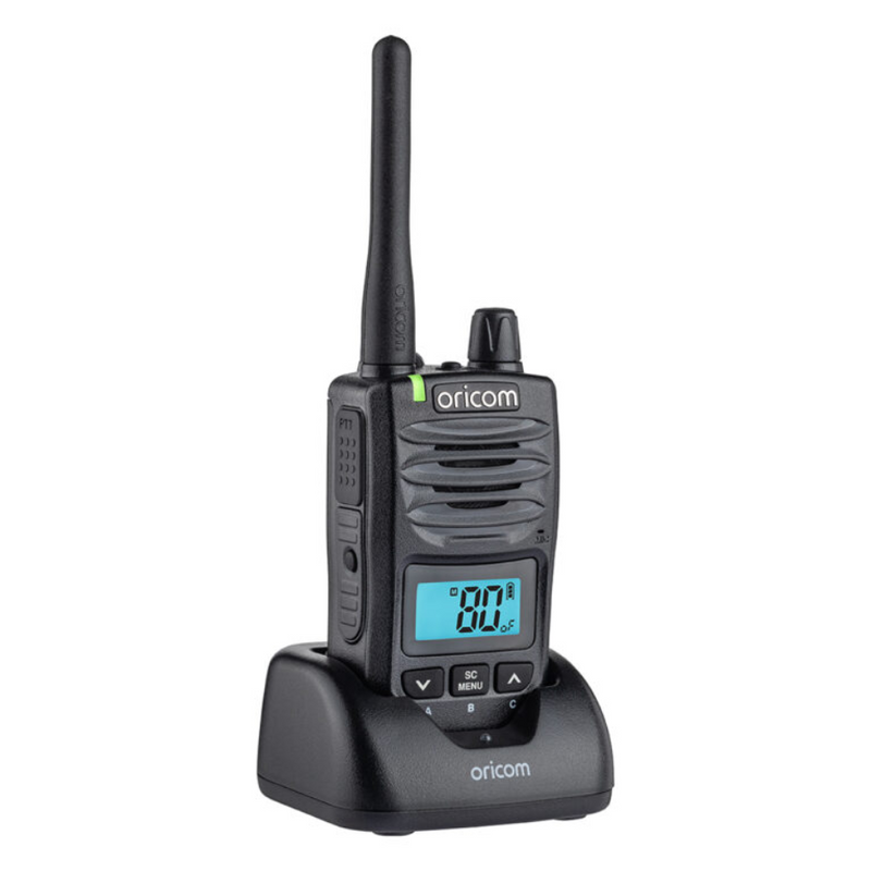 Load image into Gallery viewer, ORICOM DTXTP600 5 WATT IP67 WATERPROOF HANDHELD IHF CB RADIO TRADE PACK
