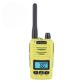 ORICOM DTX600 LIME WATERPROOF IP67 5 WATT HANDHELD UHF CB RADIO