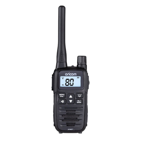 ORICOM UHF2400-1 HANDHELD 2 WATT UHF CB RADIO SINGLE PACK