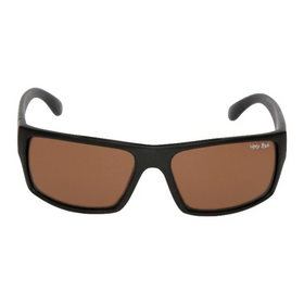 UGLY FISH P1202 POLARISED WRAP LIFESTYLE SUNGLASSES MATT BLACK [LENS:BROWN]