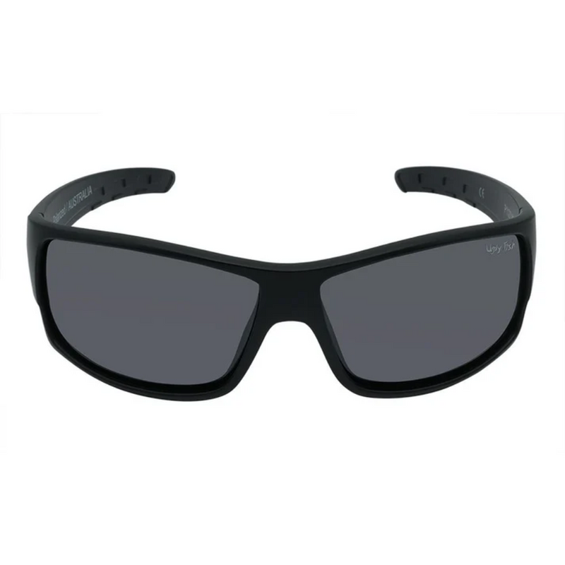 Load image into Gallery viewer, UGLY FISH P1127 POLARISED LIFESTYLE WRAP SUNGLASSES MATT BLACK [LENS:SMOKE]
