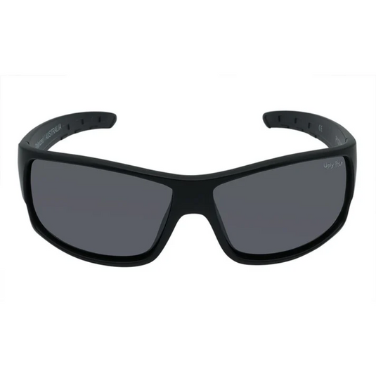UGLY FISH P1127 POLARISED LIFESTYLE WRAP SUNGLASSES MATT BLACK [LENS:SMOKE]