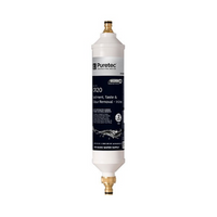 PURETEC CARAVAN INLINE FILTER WITH BRASS HOSE CONNECTORS