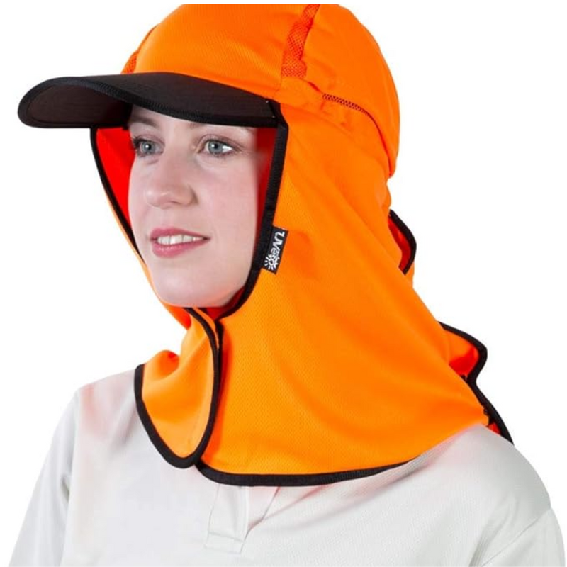 Load image into Gallery viewer, UVETO KALAHARI HAT MICRO MESH [CLR:HI VIS ORANGE]
