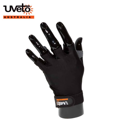 UVETO SUN SAFE GLOVES [CLR:BLACK SZ:X-LARGE]