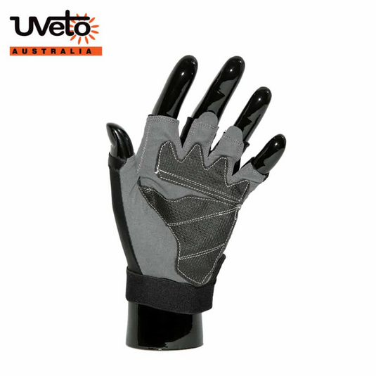 UVETO SUN SAFE GLOVES [CLR:BLACK SZ:X-LARGE]