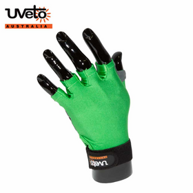 UVETO SUN SAFE GLOVES [CLR:GREEN SZ:X-LARGE]