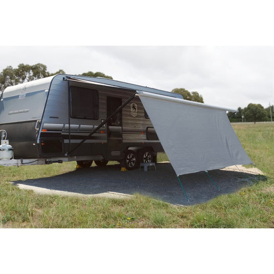 SUPEX CARAVAN PRIVACY SCREEN SILVER [SZ:1800MM X 4600MM]