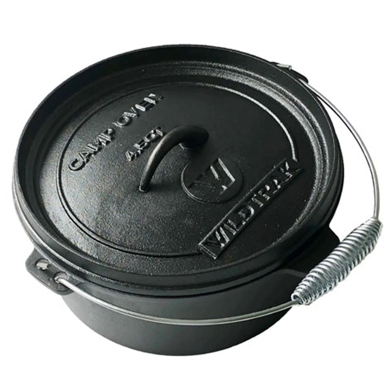 Load image into Gallery viewer, WILDTRAK CAMP OVEN CAST IRON 4.5 QUART
