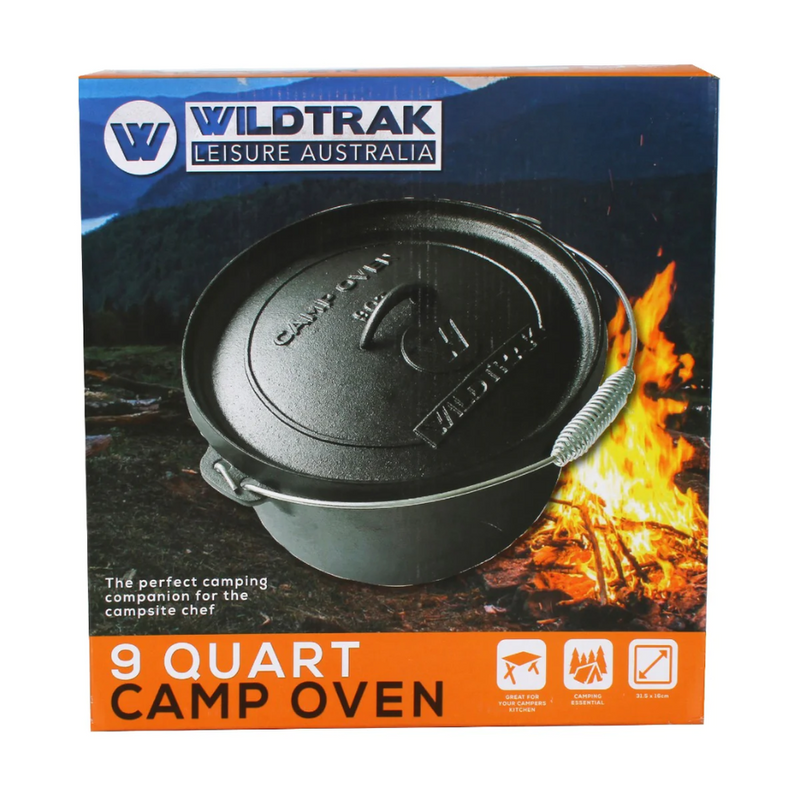 Load image into Gallery viewer, WILDTRAK CAMP OVEN CAST IRON 9 QUART
