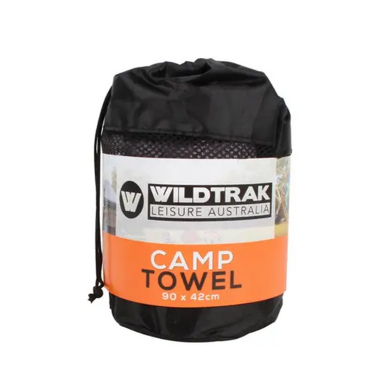 WILDTRAK CAMP TOWEL SMALL 90 x 42CM QUICK DRY IN BAG