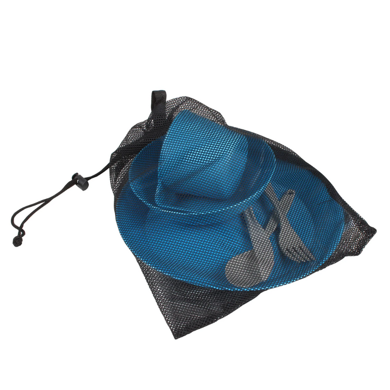 Load image into Gallery viewer, WILDTRAK CAMP DINNER SET 6 PIECE WITH NET BAG 
