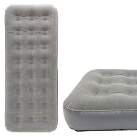 WILDTRAK SINGLE COIL BEAM FLOCKED AIRBED 185X74X23CM 