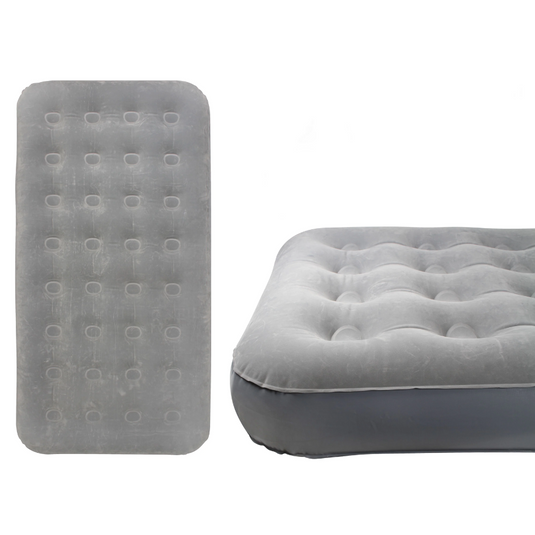 WILDTRAK TWIN COIL BEAM FLOCKED AIRBED KING SINGLE