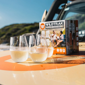 WILDTRAK TRITAN STEMLESS WINE GLASS 444ML 4 PACK