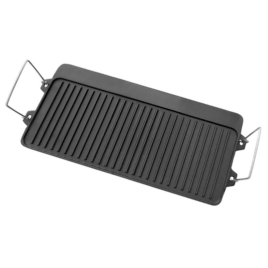 WILDTRAK REVERSIBLE GRIDDLE CAST IRON FOR 3 BURNER STOVE