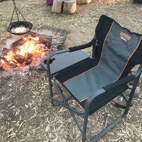 WILDTRAK WILUNA DIRECTOR CHAIR WITH SIDE TABLE 82 X 48 X 43CM