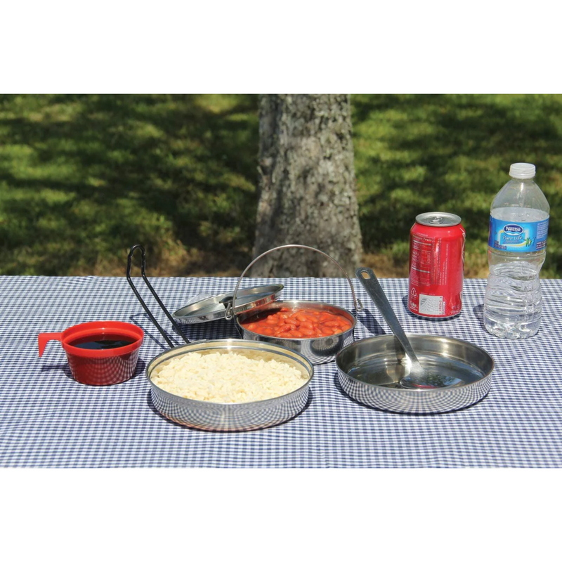 Load image into Gallery viewer, WILDTRAK STAINLESS STEEL 1 PERSON MESS KIT
