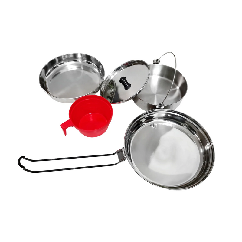 Load image into Gallery viewer, WILDTRAK STAINLESS STEEL 1 PERSON MESS KIT
