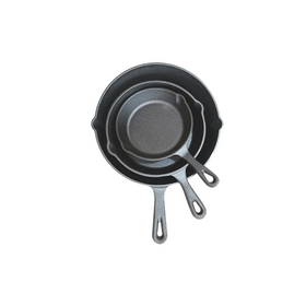 WILDTRAK CAST IRON FRYING PAN SET OF 3