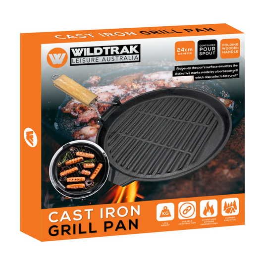 WILDTRAK 24CM ROUND GRILL PAN 