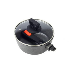 WILDTRAK COMPACT SAUCEPAN 18CM NON STICK WITH DETACHABLE HANDLE