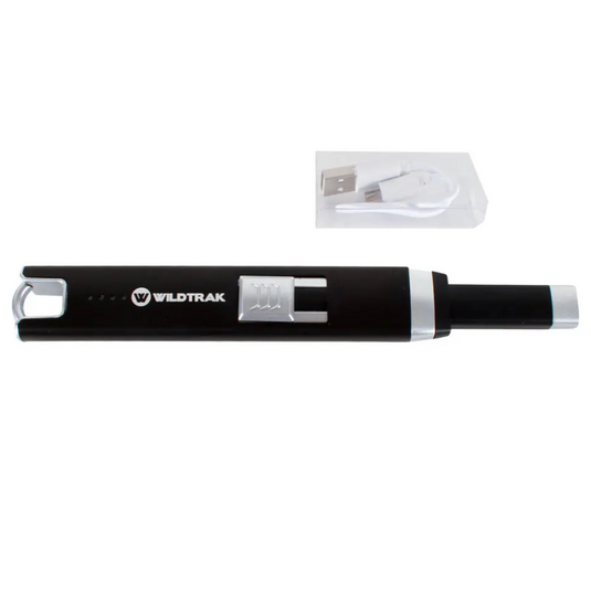 WILDTRAK ARC LIGHTER RECHARGEABLE USB LONG WITH RETRACTABLE TIP 20CM