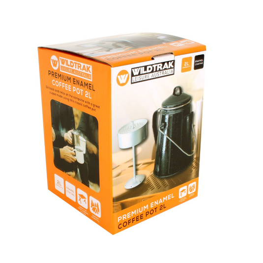 WILDTRAK PREMIUM ENAMEL COFFEE POT 2LT 