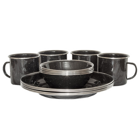 WILDTRAK PREMIUM ENAMEL DINNER SET 12 PIECE