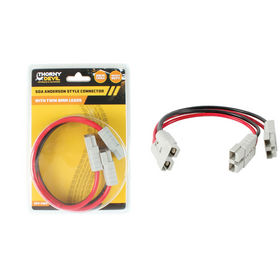 WILDTRAK 50A ANDERSON STYLE CONNECTOR WITH TWIN 10MM LEAD 